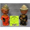 Pair of composition Japanese nodders S&P shakers