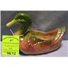 Image 1 : Hand painted art pottery duck planter