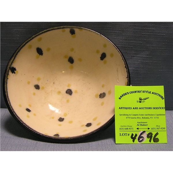 Artist signed decorated bowl