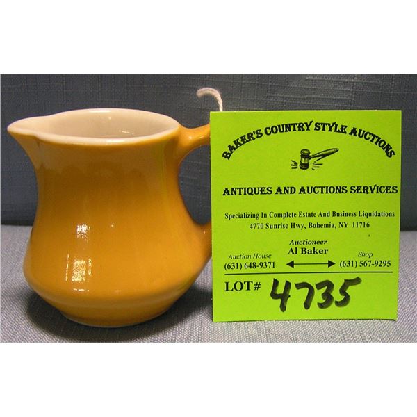 Art pottery creamer signed Shinaco