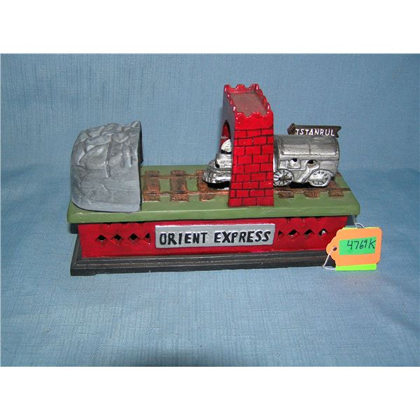 Orient Express cast iron mechanical bank