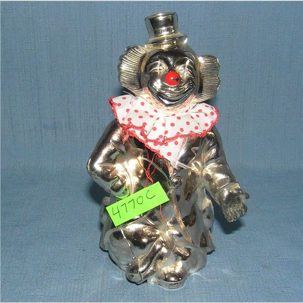 Cast metal clown savings bank