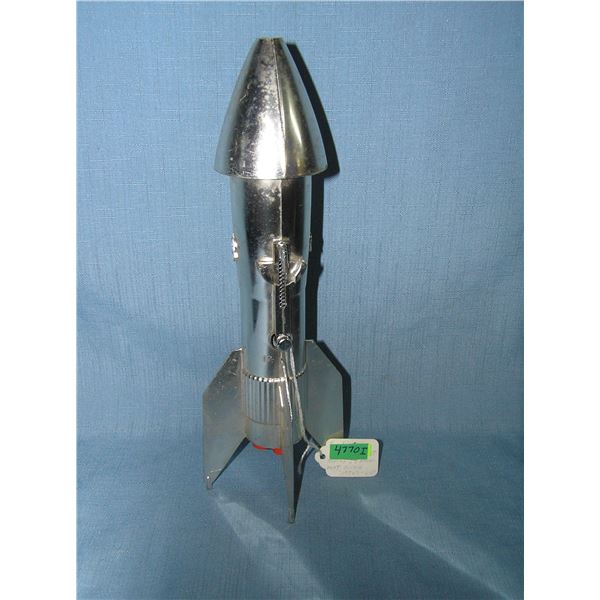 Rocket ship bank, painted version circa 1960s