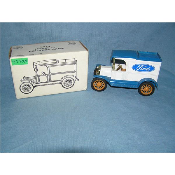 Ford delivery truck bank with original box