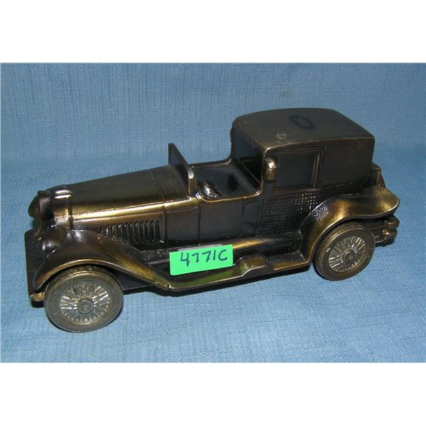 1927 Lincoln Broughham all cast metal car bank