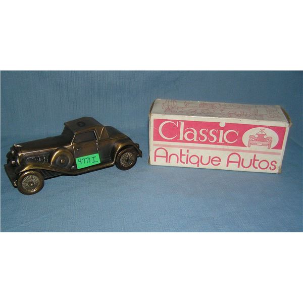 1930 Duesenberg all cast metal car bank