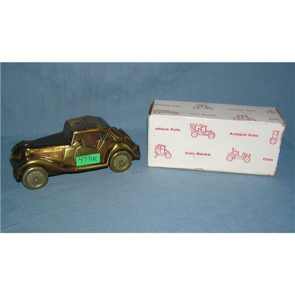 1953 MG all cast metal car bank