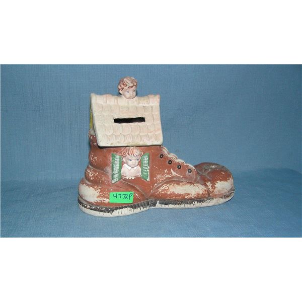 Old lady in the shoe composition bank