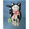 Image 1 : Painted cast iron cat door stop
