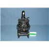 Hand painted cast iron pot belly stove