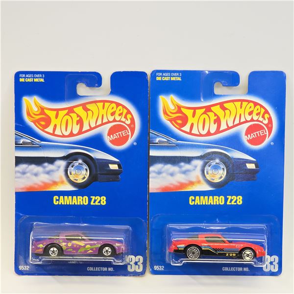 Hot Wheels Blue card Camaro pair