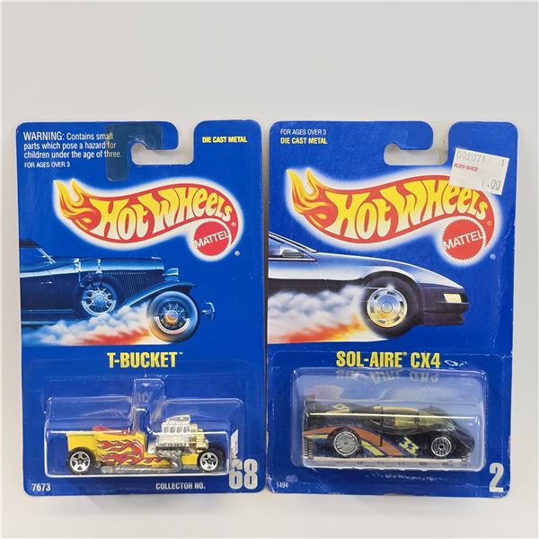 Hot Wheels numbered blue card pair