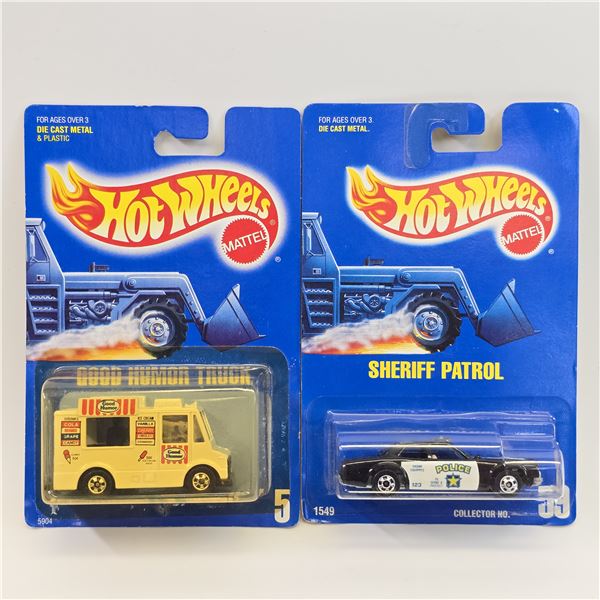 Hot Wheels blue card pair