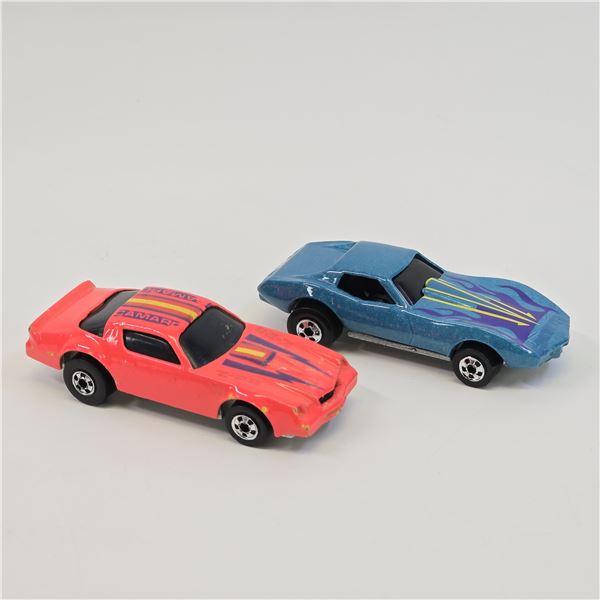 Hot Wheels Camaro Corvette pair