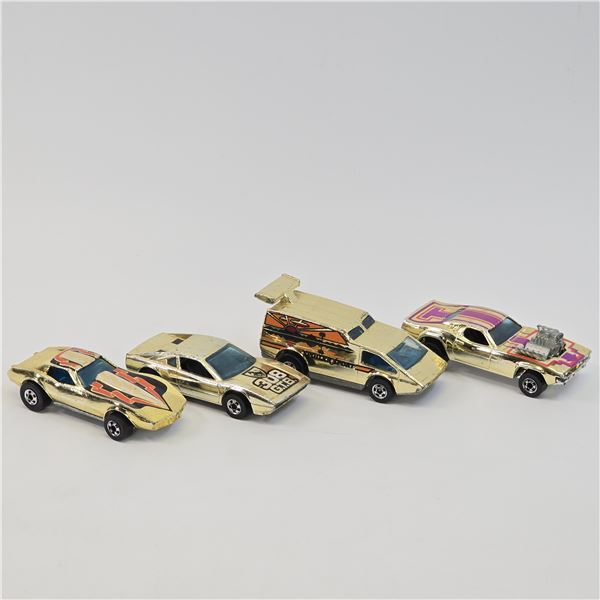 Hot Wheels Gold Chrome car lot
