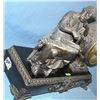 Image 5 : Bronzed over cast metal mantle clock with Cincinnatus figure