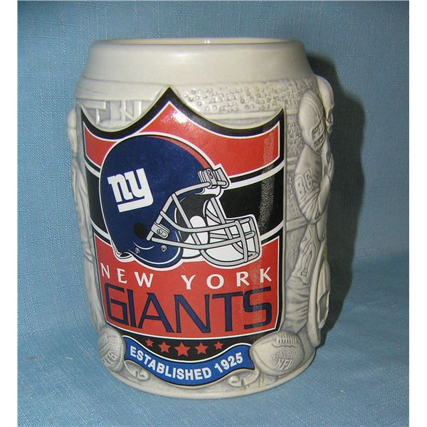 NY Giants German beer stein