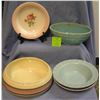 Image 1 : Group of five art pottery bowls and more