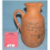 Image 1 : Hand painted earthenware pitcher