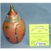 Image 1 : Brass and enameled oriental vase with cover