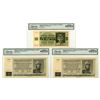 Image 1 : Bohemia & Moravia. Protectorate and National Bank of Bohemia & Moravia, 1944, Specimen Banknote Trio