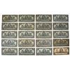 Image 1 : Canada. Bank of Canada, 1937, Issued Banknote Assortment.