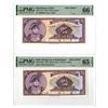 Image 1 : Haiti. Banque Nationale De La Republique D'Haiti, 1973 and 1979, Specimen Banknote Pair.