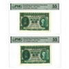 Image 1 : HK. Government of Hong Kong, 1949, Issued Banknote Pair.