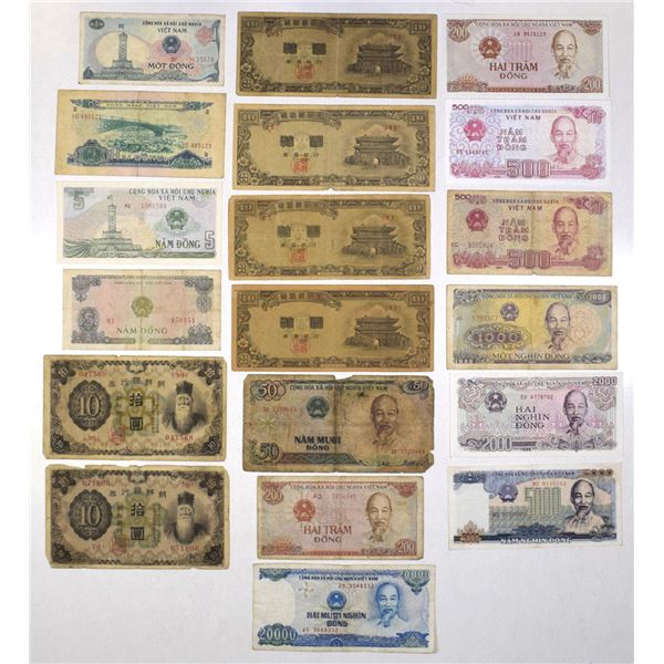 Korean and Vietnamese Banknote Collection, ND (1932) to 1991 (1993)