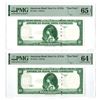 Image 1 : ABNC, 1929 (ca.1960s to70s), Specimen Watermark Test Note Pair with Tiger Watermark Used on Malaysia