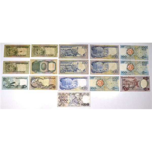 Portugal. Banco de Portugal, 1941to 1992, Assortment of Issued Banknotes.