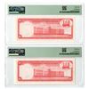 Image 2 : Trinidad & Tobago. Central Bank of Trinidad and Tobago, 1964, Sequential Issued Banknote Pair.