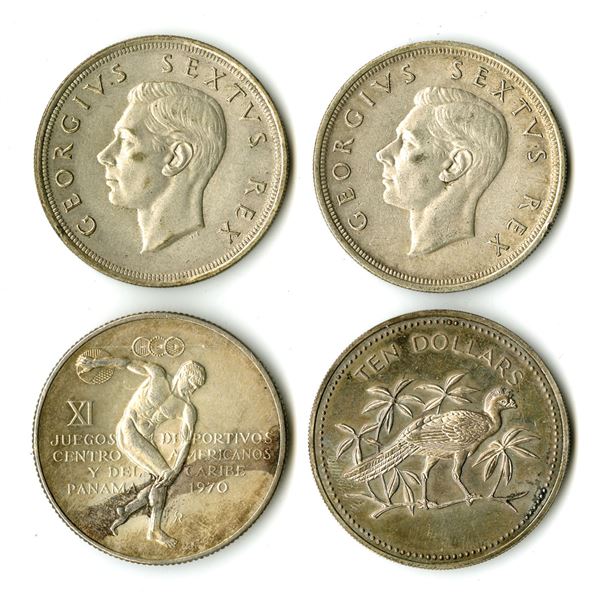 Belize, Panama, and South Africa, 1949 to 1976, Silver Coin Quartet.