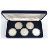 Image 1 : Bermuda Monetary Authority, 1985 to 1989, Commemorative $1 Silver Coin Set.