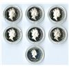 Image 1 : Bermuda. Queen Elizabeth II Silver Proof Coin Collection, 1990 to 1997