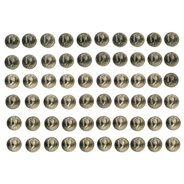 U.S.  Kennedy Half Dollars, Uncirculated Roll Trio,  2002-D, 2003-P, and 2003-D