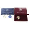 Image 1 : U.S. 1983-S Proof Olympic Silver Dollar & 1972 Eisenhower in Blue Pack.