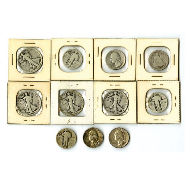 U.S., Walking Liberty, Seated Liberty & Standing Liberty and other Silver Coin Collection, 1876 to 1