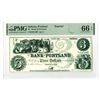 Image 1 : IN. Bank of Portland, ND (1840-50s) $3, Proprietary-Reprint Proof, ca.1940-60s