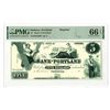 Image 1 : IN. Bank of Portland, ND (1840-50s) $5, Proprietary-Reprint Proof, ca.1940-60s