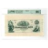 Image 1 : ME. Searsport Bank, ca.1859-1860s, $10, Proprietary-Reprint Proof, (ca.1940-60s)