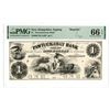 Image 1 : NH. Pawtuckaway Bank, 1855, $1, Proprietary-Reprint Proof  ca.1940-60s,