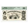 Image 1 : NH. Pawtuckaway Bank, 1855, $10, Proprietary-Reprint Proof ca.1940-60s,