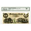 Image 1 : TN. Mechanics Bank of Memphis, 1855, Issued Obsolete Banknote.
