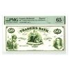 Image 1 : VA. Traders Bank of the City of Richmond, ND (1860s), $50 Proprietary Proof Obsolete Banknote.