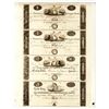 Image 1 : DC. Farmers and Mechanics Bank, 1815, Uncut Sheet of 4 Obsolete Banknotes
