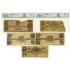 Image 1 : VA. C.S.A., 1861, Issued Banknote Quintet