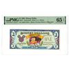 Image 1 : CA. FL. Disney Dollar, 1993, $1 Issued Banknote.