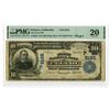 Image 1 : CA. First National Bank of Delano, California, $10 PB, Series of 1902, Ch# P-9195, Issued Banknote.