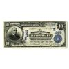 Image 1 : NY. National Bank of Watervliet, New York. $10 Series of 1902, Ch# E-1265, Issued Banknote.